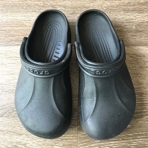 Crocs black clogs size 8